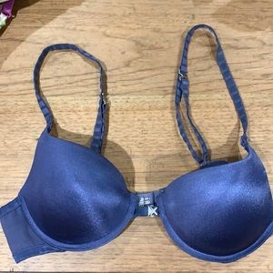 Lily of France 34A blue padded push-up bra